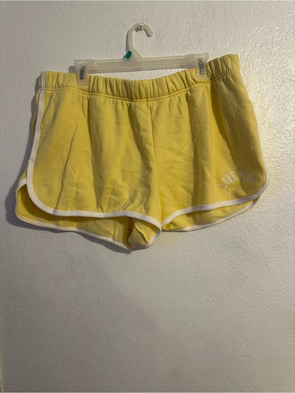 PINK Victoria's Secret Women's Yellow Cotton Lounge Shorts